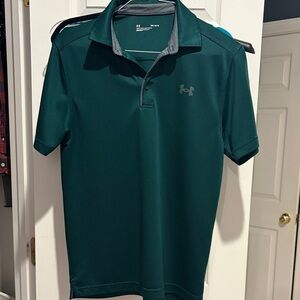 Under Armour Men's Dark Green Polo Shirt